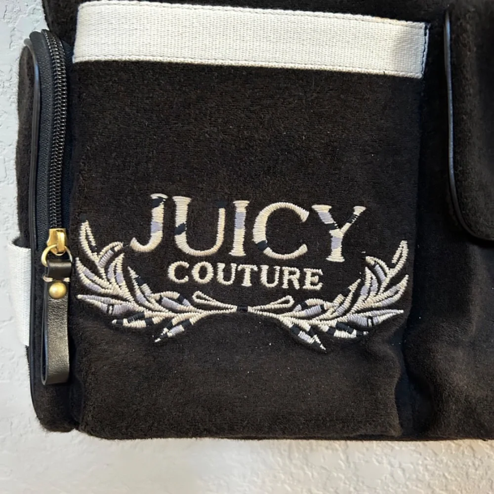 Juicy Couture Baby Brown Velour Diaper Bag Set . NWOT. Authentic & Rare